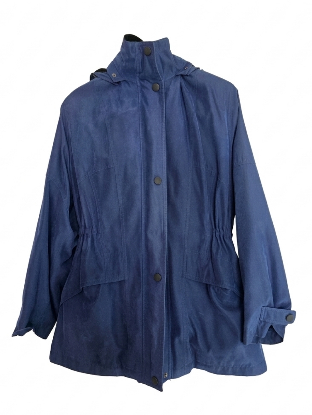 Vintage Gallery Women's Navy Blue Jacket With Removeable Hood